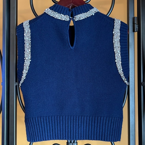 SIMKHAI Joanae Embellished Knit Sleeveless Pullover - Picture 4 of 17